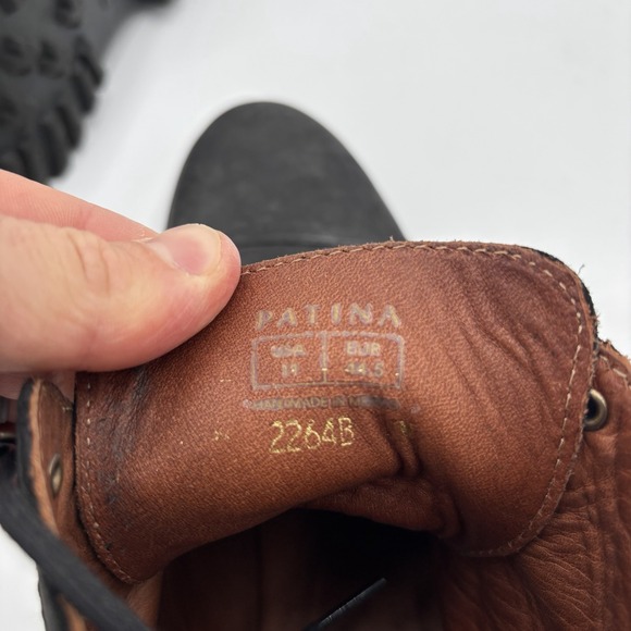 Portland Leather Patina Cap Toe Leather The Breaker Boots Canyon Black Men's 11 - Picture 6 of 6